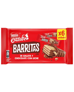 CHOCOLAT NESTLÉ BARRITAS WAFER 6 x 18 G
