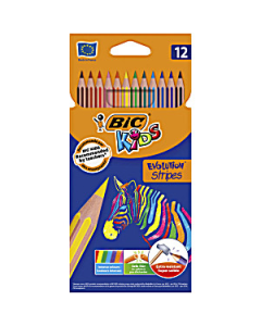 Crayon 12 Coleur Stripes