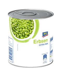 Aro Erbsen Extra Fein 850 Ml