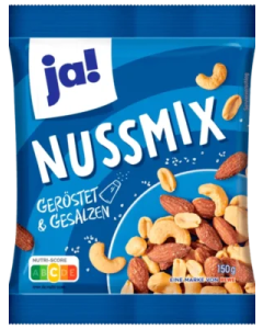 Ja! Arachides Grillées Et Salées 200 G Bleu

