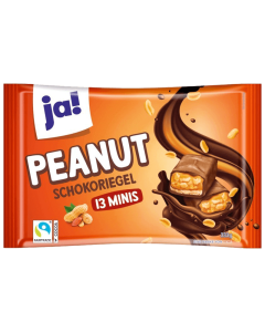 JA! PEANUT SCHOKO RIEGEL MIX 400G