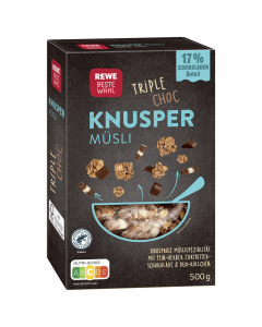 KNUSPER MÜSLI TRIPLE CHOC 500G