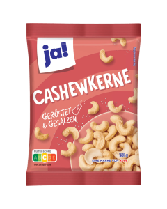 Ja ! Noix De Cajou Grillées Et Salées 150G