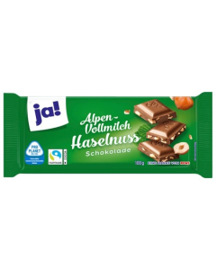 Ja! Chocolat Alpen Vollmilch Haselnuss 39X100G