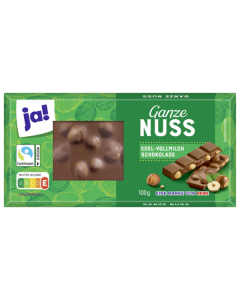Ja! Chocolat Ganze Nuss 18X100G
