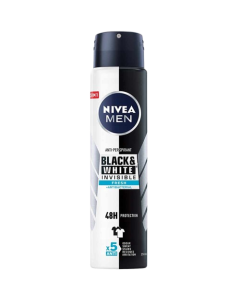 NIVEA DEO 200 ML HOMME BLACK & WHITE (FRESH)