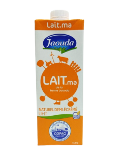 Lait Jaouda Naturel Demi-Écrémé