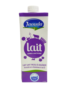 Lait Uht Entier Sans Lactose 1L - Jaouda