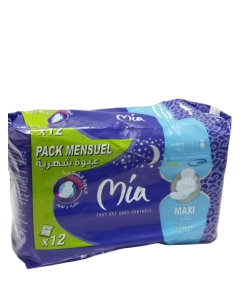 Mia Serviette Hygiénique Maxi Nuit Value Pack TT 12U