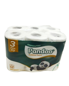 PANDOO Papier hygiénique 3 plis 24 Rlx