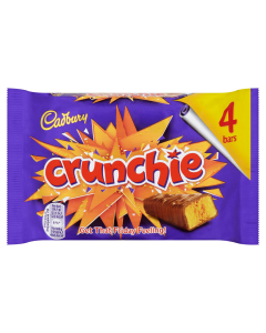 Cadbury Crunchie Chocolate 4 Pack 104g