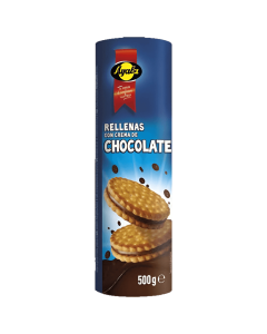 Ayala Biscuits Fourrés Au Chocolat 500G