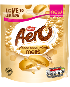 NESTLÉ AERO MELTS POCHETTE DE NACRE AU NOYAU DE MIEL 86G
