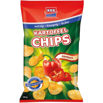 XOX KARTOFFEL CHIPS PAPRIKA 200G
