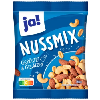 Ja! Arachides Grillées Et Salées 200 G Bleu

