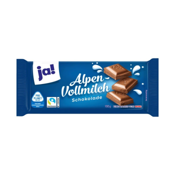 Ja! Chocolat Alpen Vollmilch 43X100G