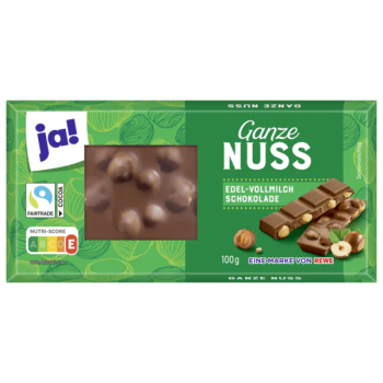 Ja! Chocolat Ganze Nuss 18X100G