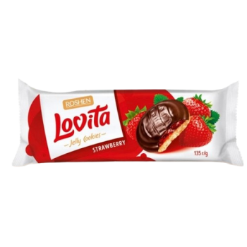 Lovita Jelly Cookies Strawberry Flavour