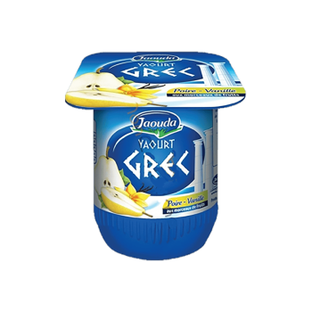 Yaourt Grec Poire-vanille 110g