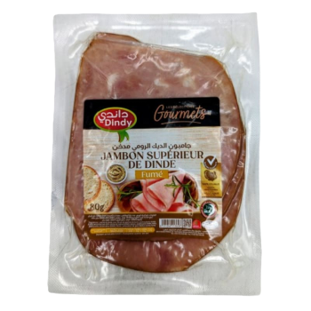 Jambon Dinde Fume Au Bois Dindy 80G