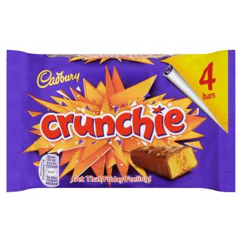Cadbury Crunchie Chocolate 4 Pack 104g