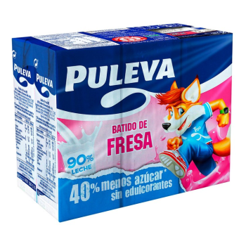 PULEVA BATIDO FRESA PACK 6x200ML