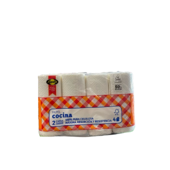 Papier cuisine (2 Plis) 4 U