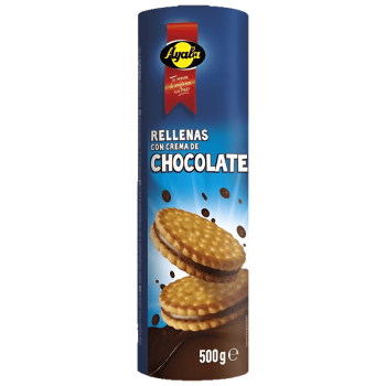 Ayala Biscuits Fourrés Au Chocolat 500G