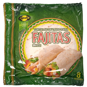 Tortilla trigo Fajitas ayala 20 cm 320g