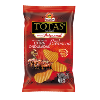 Frites Artisanales Extra Bouclées Saveur Barbecue Sans Gluten Totas Gourmet